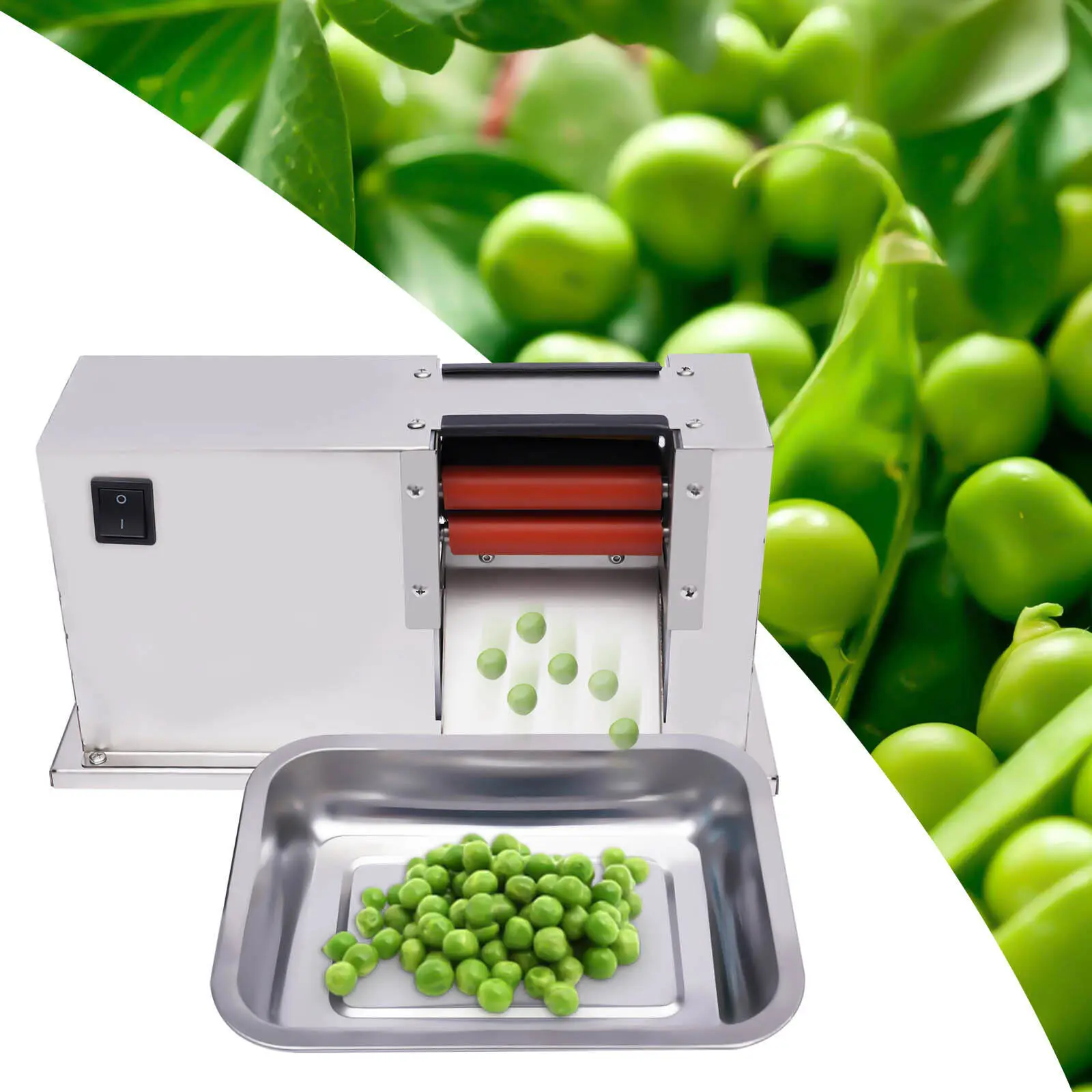 50RPM Speed Semi-Automatic Pea Bean Sheller 110V 15W  Electric Pea Sheller Edamame Soy Peas Beans Sheller Machine