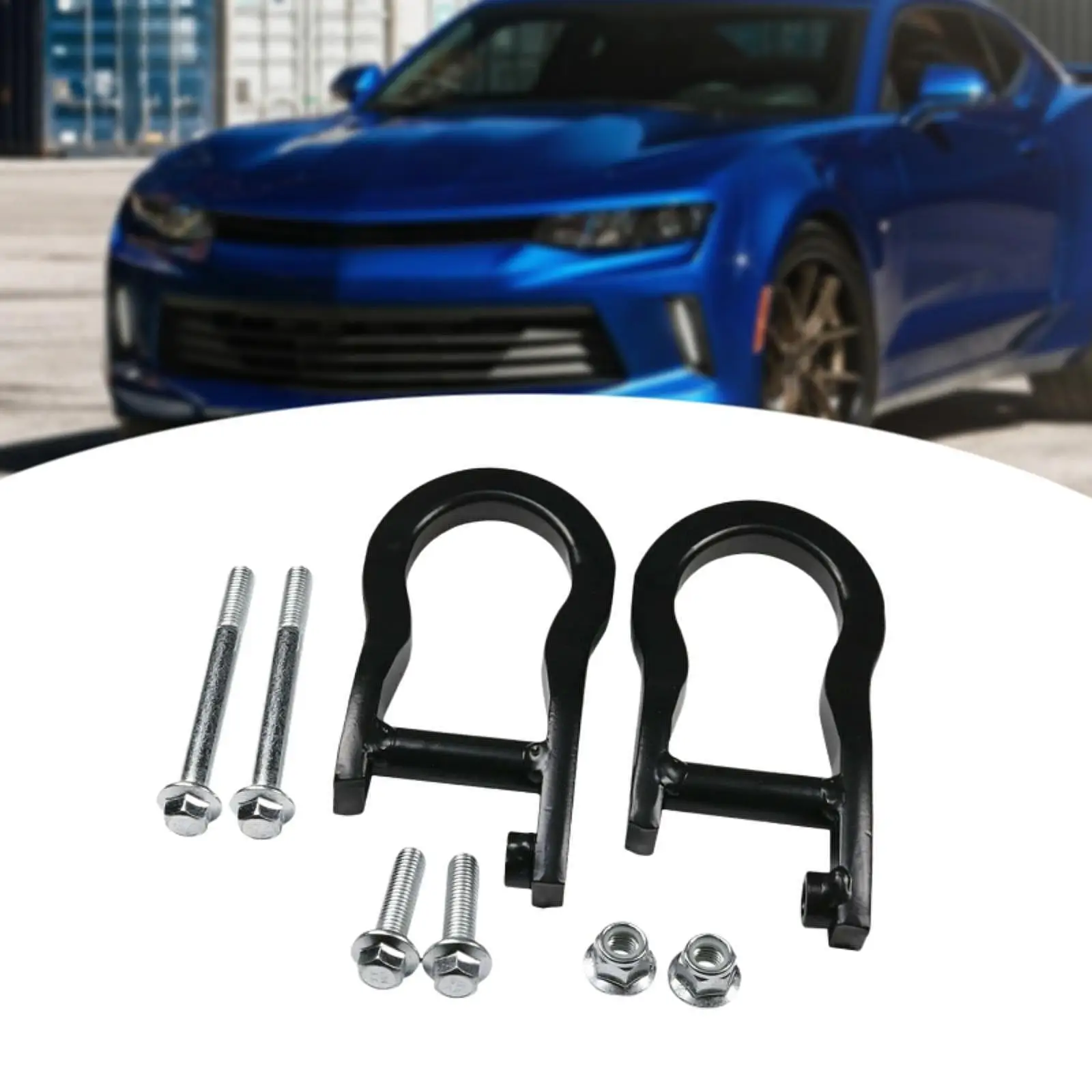 

2Pcs Front Tow Hooks 84072463 Reliable Repair Part Directly Replace Car Accessories Easy to Install for Chevrolet 2007-2019