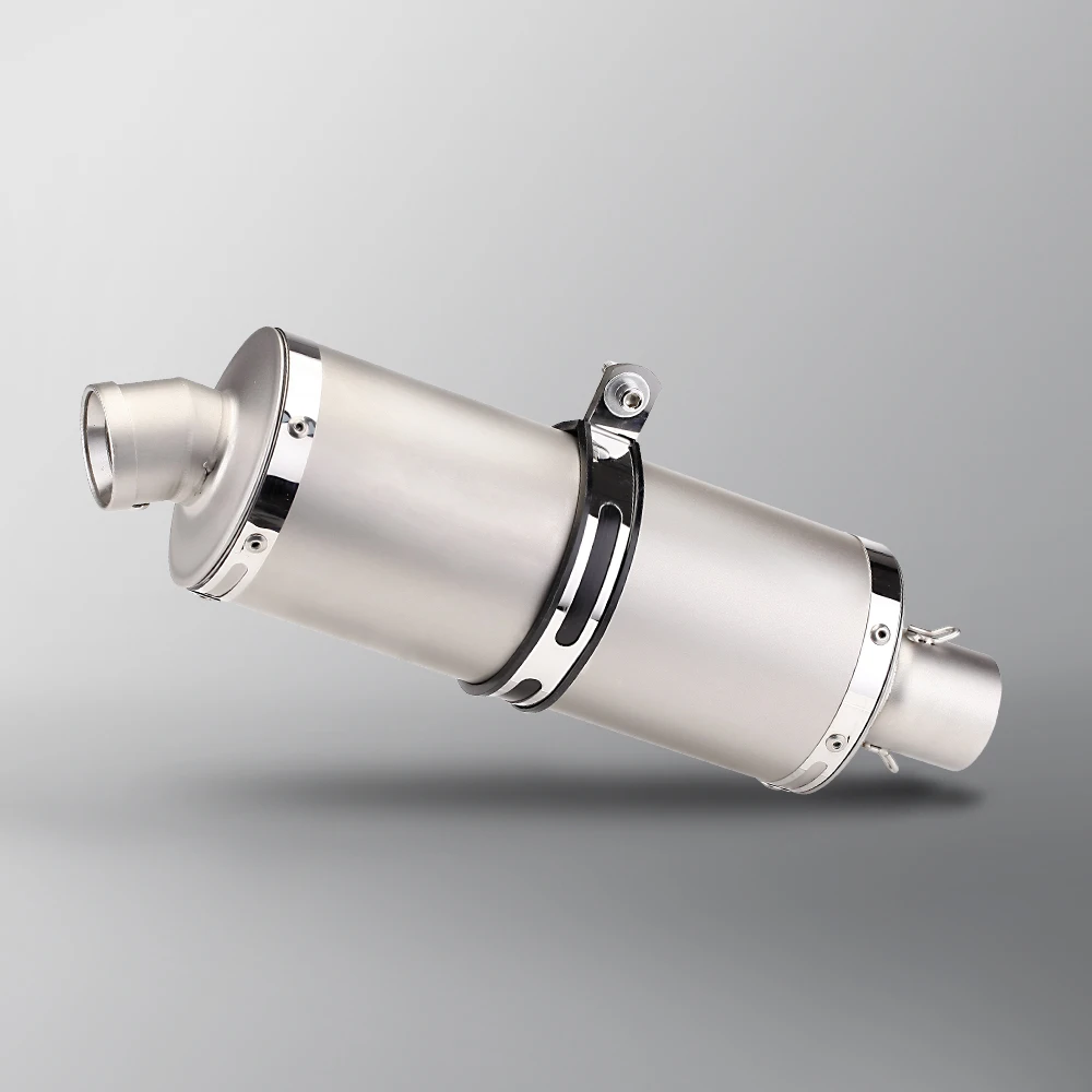 Universal Motorcycle Exhaust Stainless Muffler Pipe 340mm 440mm 540mm T118 with DB Killer For CB650R NINJA400 R3 GTS300
