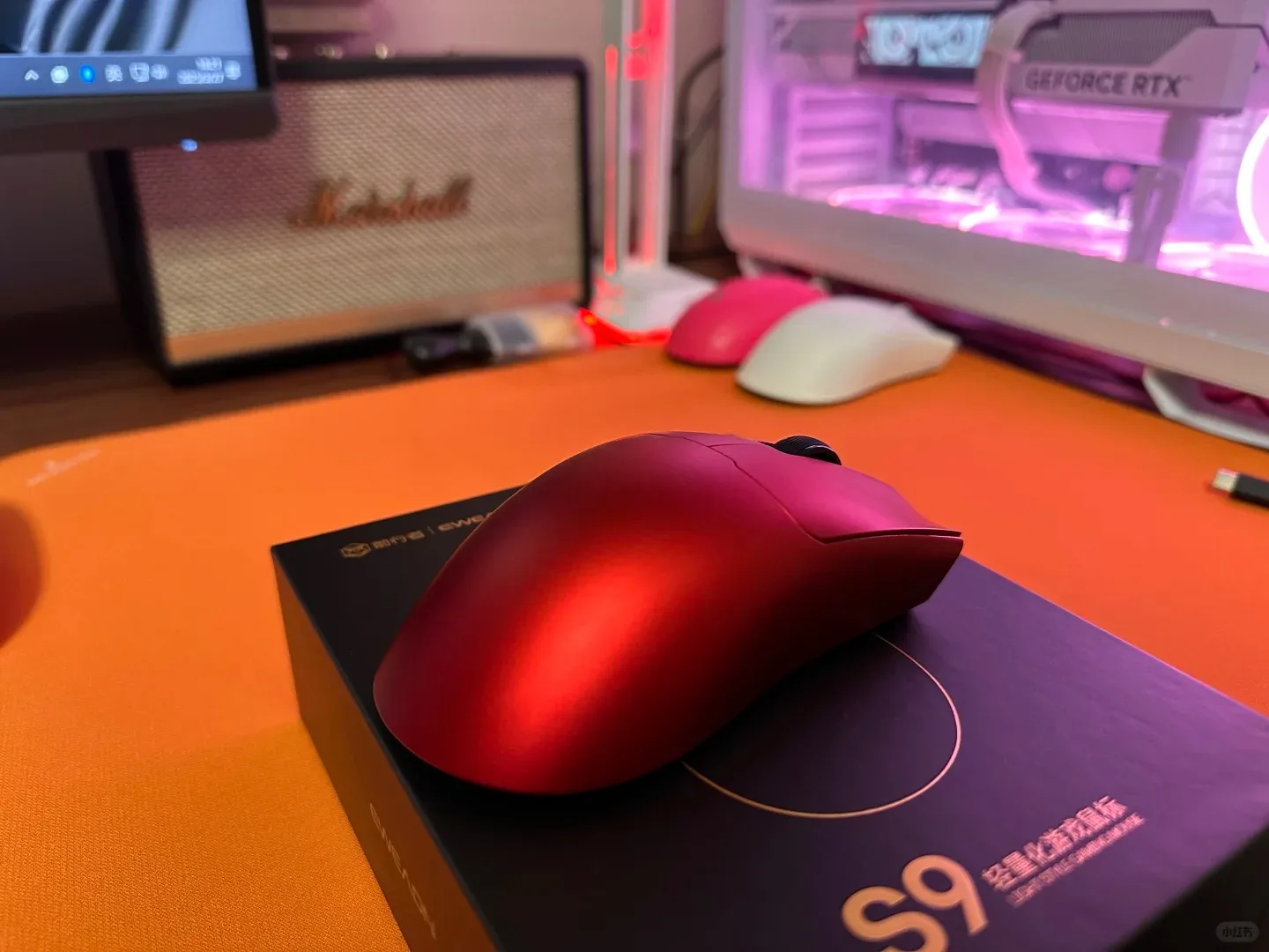 EWEADN S9 Pro/Ultra ماوس لاسلكي 8000 هرتز للألعاب بلوتوث ثلاثي الوضع خفيف الوزن للمكتب متوسط وكبير بقبضة راحة اليد PAW3395/PAW3950 #6