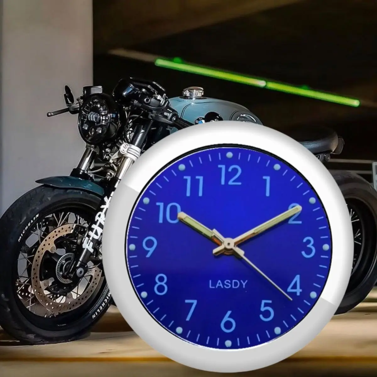 Waterproof Round Car Clock Stick-On Universal Electronic Watch Dashboard Noctilucent Decoration for Cars Car Accessaries