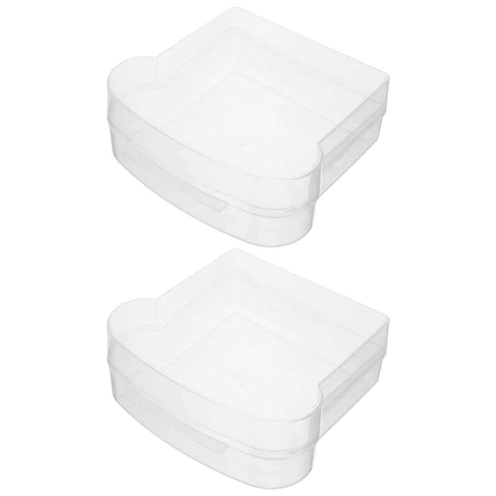 

2Pcs Bread Box Sealable Containers for Snacks Nuts Grains Reusable and Sandwich Container Reusable Sandwich Containers