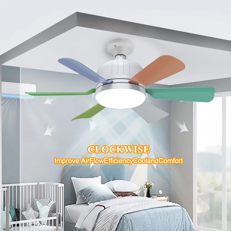 40W Socket Fan Light bombilla con ventilador de techo Smart Remote Control Ceiling Led Bulb E27 Lamp For Bedroom Living Room