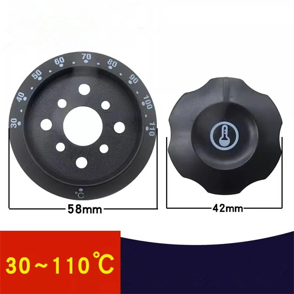 30-110 ℃ Switch knob for electric ovens sausage ovens deep fryers temperature controllers switch covers electric fryers water he