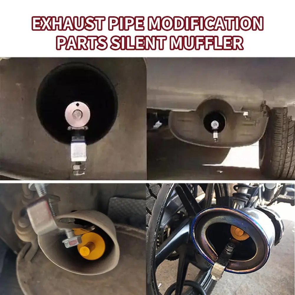 Car Modified Turbine Whistle Exhaust Pipe Sounder Motorcycle Exhaust Imitation Sounder Sound Parts Whistle Turbine Amplifie I3R7