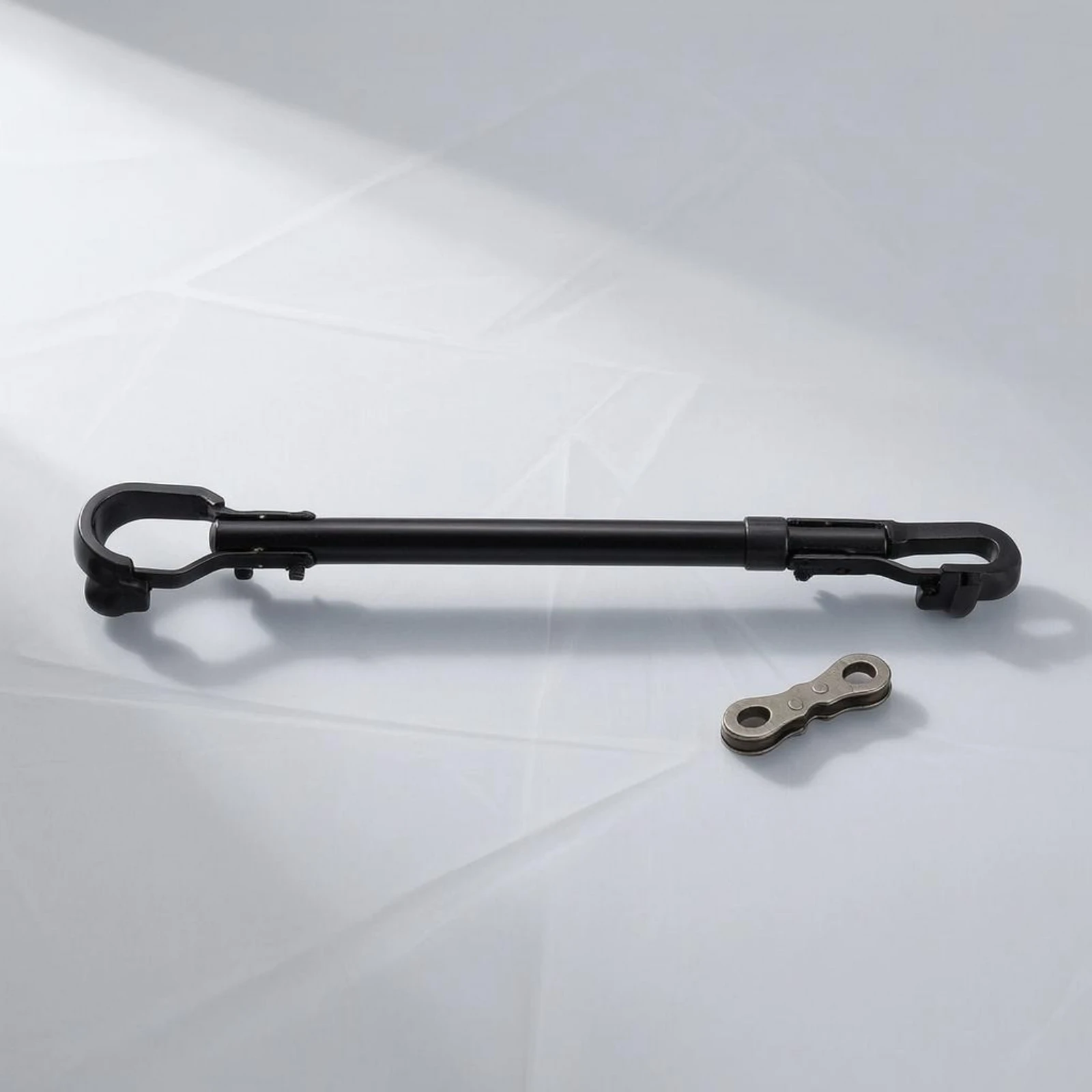 

Two-Wheeler Crossbar Adapter High-Carbon Steel Adjustable Bike Crossbar Clamp Hook Adapter Matte Black