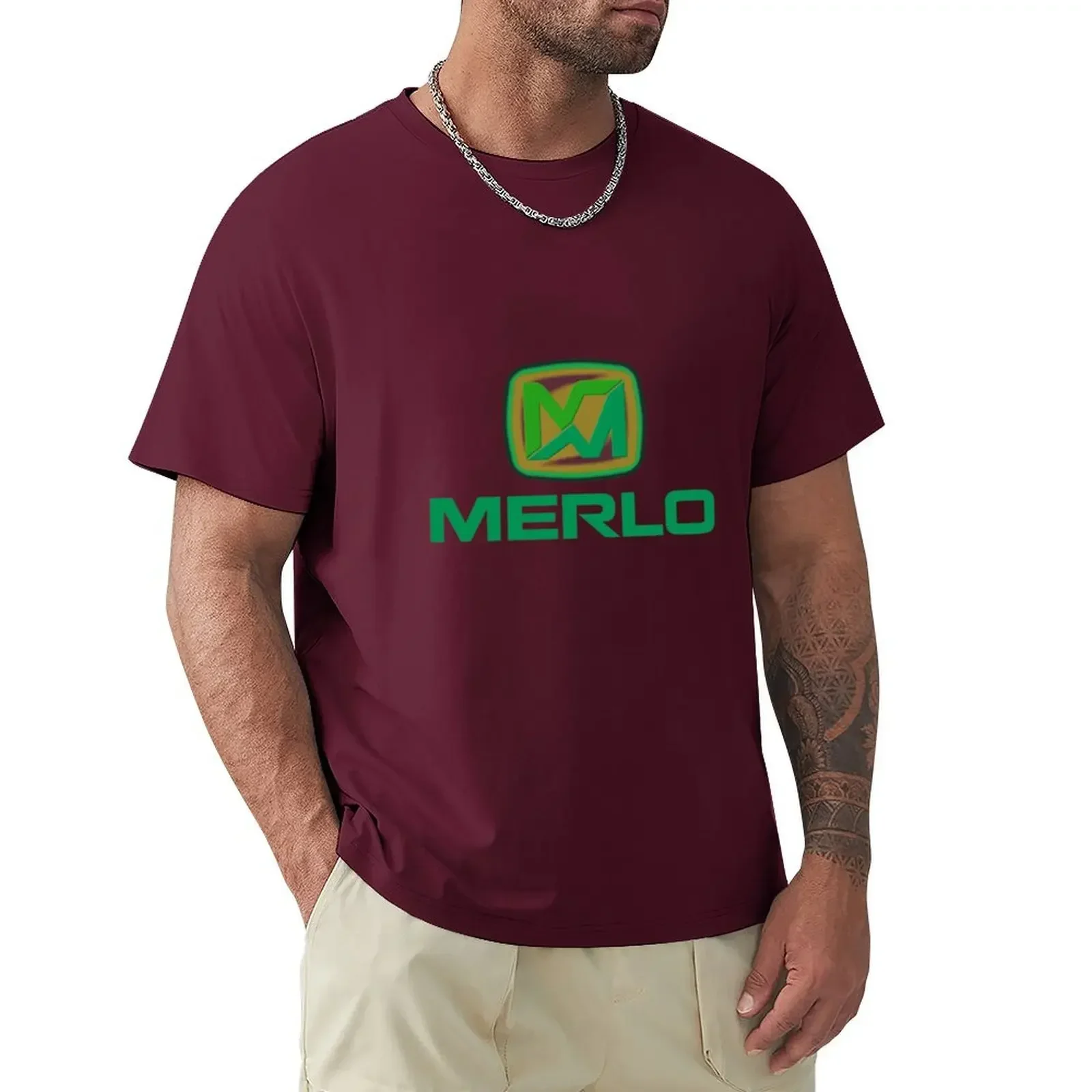 2024 spring and fall t shirt Merlo Logo86 T-shirt cute tops quick drying sweat short sleeves pure cotton tops casual streetwear