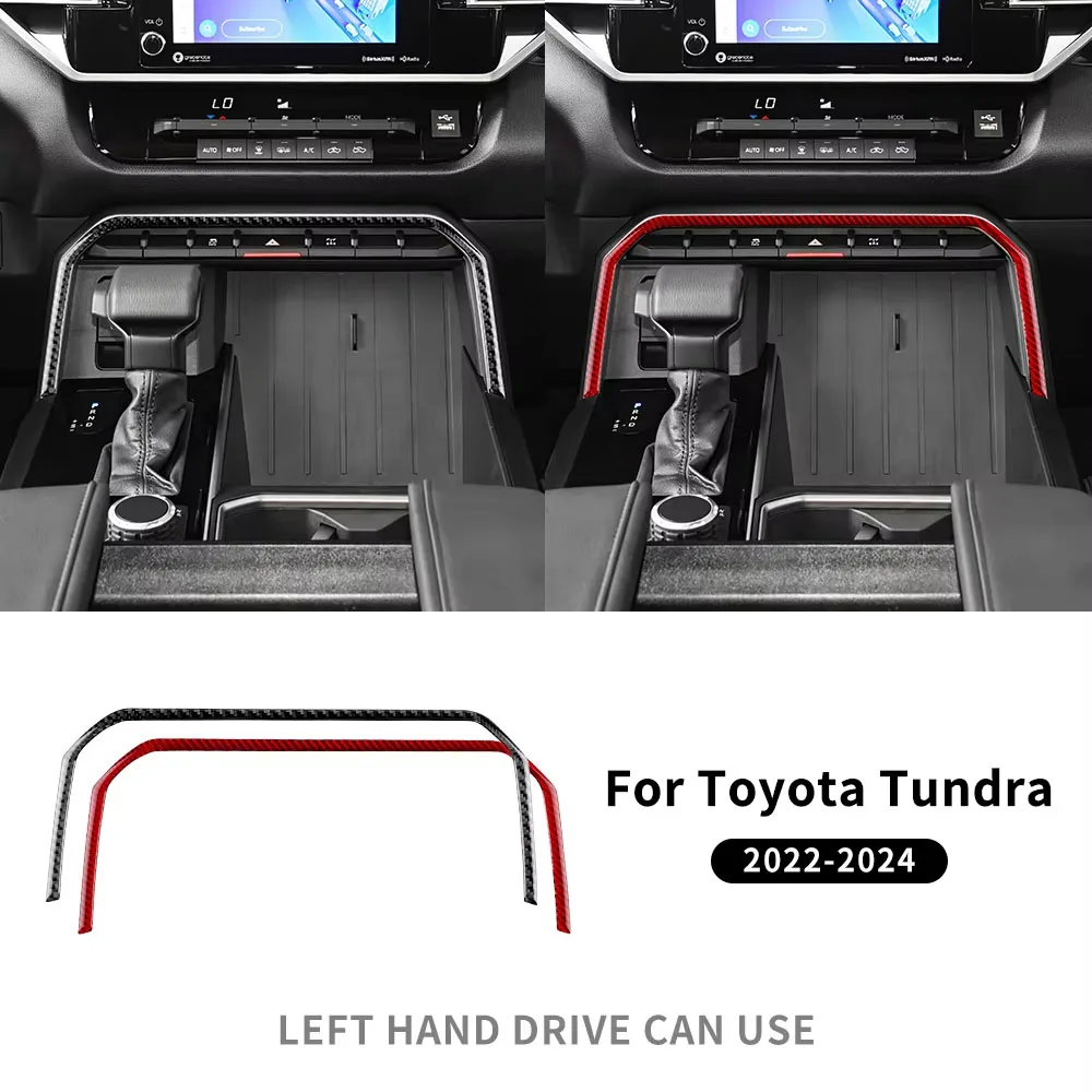 

Настоящая мягкая наклейка из углеродного волокна для Toyota Tundra 2022 2023 2024 2025, сигнальная лампа, внешняя рамка, аксессуары для отделки салона автомобиля