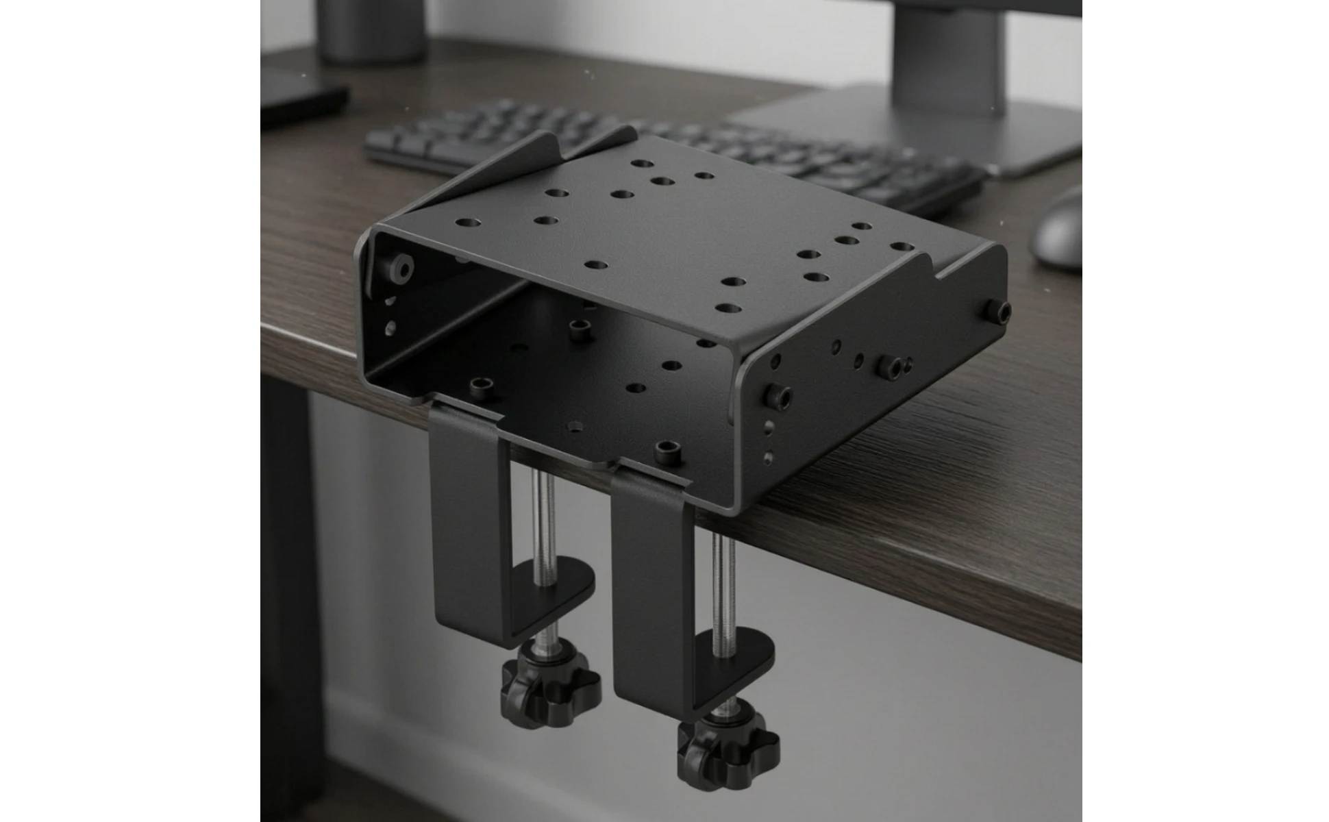 Racing Simulator Desk Mount Adjustable Racing Simulator Mount Desktop Mounting Bracket Non-Slip Quick-Release for Gamers