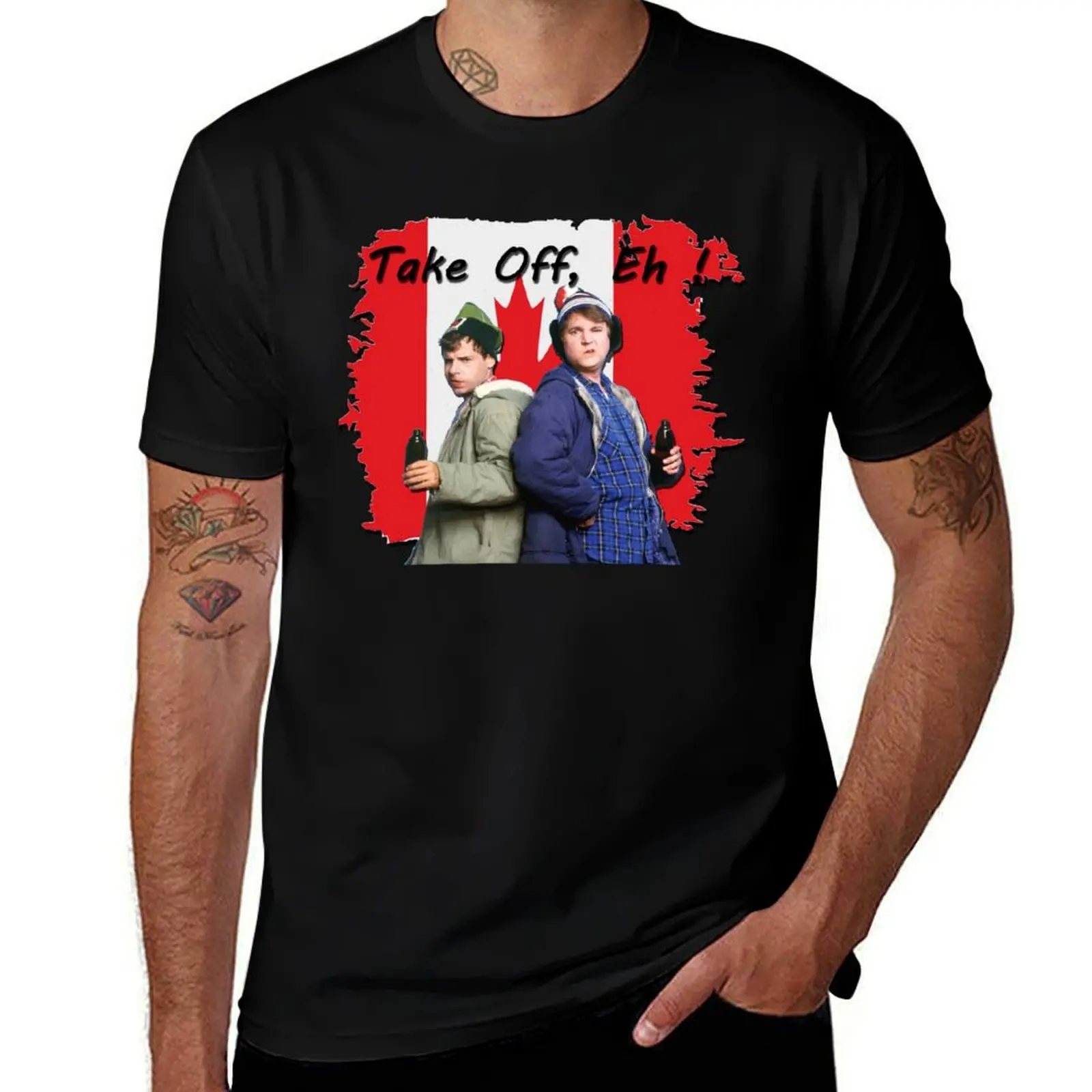 

Bob and Doug McKenzie Take Off Eh! - Vintage Canadian Comedy SCTV T-Shirt t shirt man plain T-Shirt