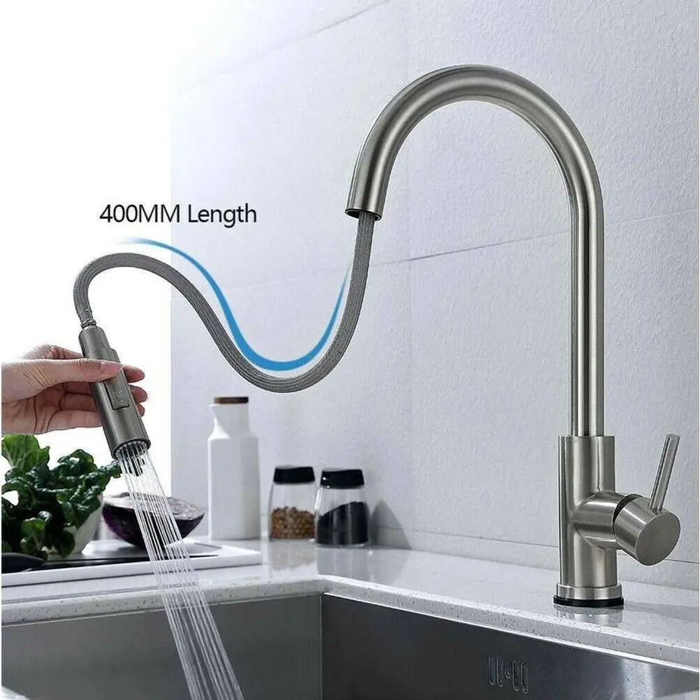 

Faucet, kitchen pull-out sink faucet, hot and cold water, household use, vegetable washing, rotatable, bathroom