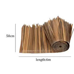 6M Straw Roof Thatch DIY Artificial Palm Thatch Rolls 19.69ftx19.69inch Grass Thatch Roofing for Outdoor Garden Patio Umbrella