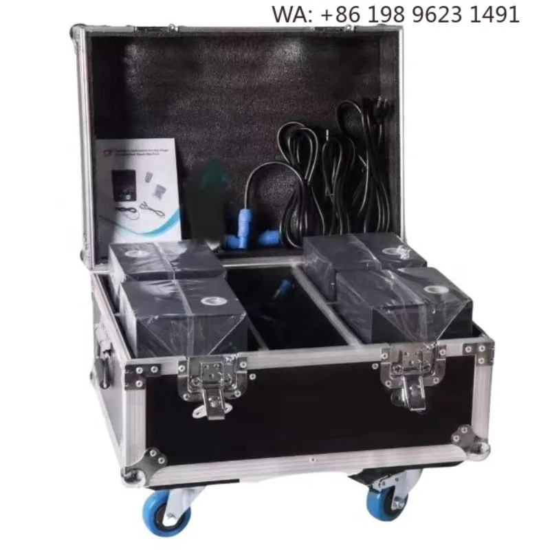 Durable Flight Case Road Case Flycase 2/4/6 In 1 Custom Fit for 400W-1300W Cold Spark  Stage Effect Equipment Storage Protection