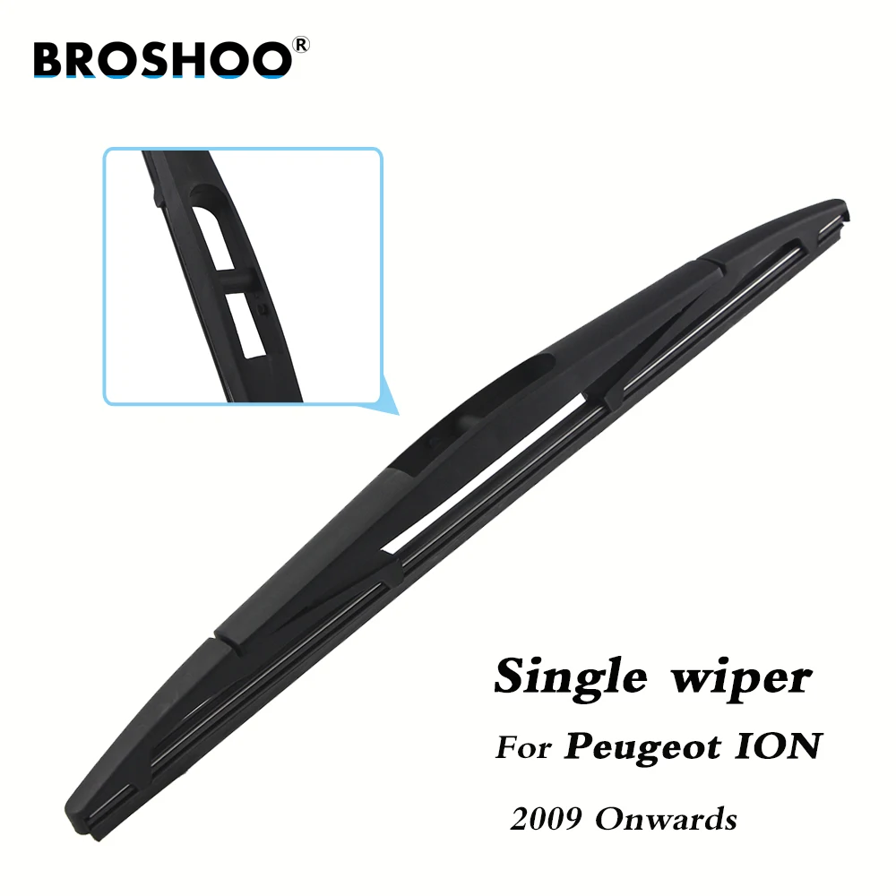 BROSHOO Car Rear Wiper Blade Blades Back Windscreen Wiper Arm For Peugeot ION Hatchback (2009 Onwards) 305mm Auto Styling