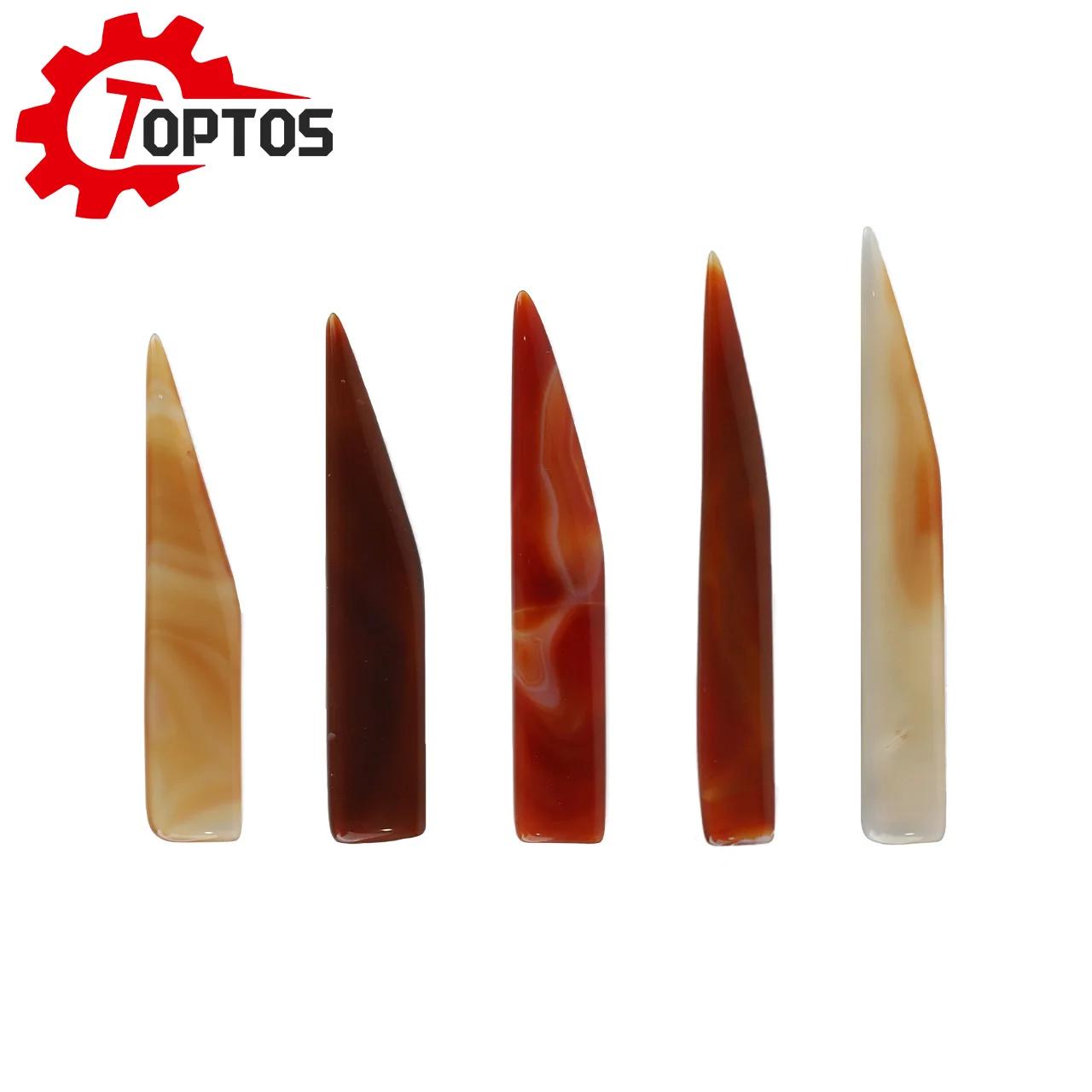 Toptos Agaat polijstgereedschap voor het polijsten van sieraden en afwerken van wasmodellen, handgereedschap voor het gladmaken van metalen oppervlakken voor juweliers