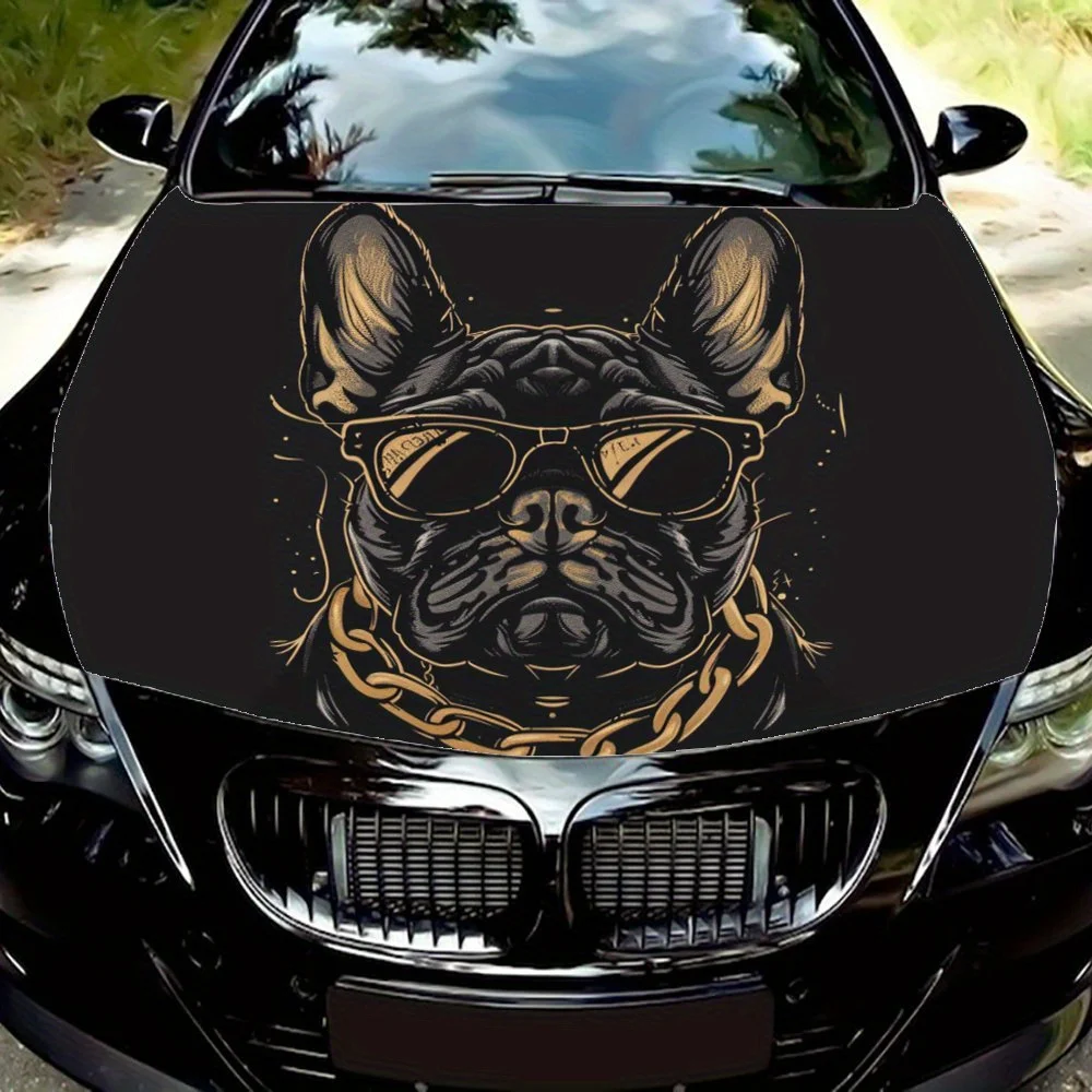 

Fashion French Bulldog: A Trendy Combination of Sunglasses and Chains; Car Vinyl Wraps, Vinyl Car Hood Graphics, Vin Patterns Cr