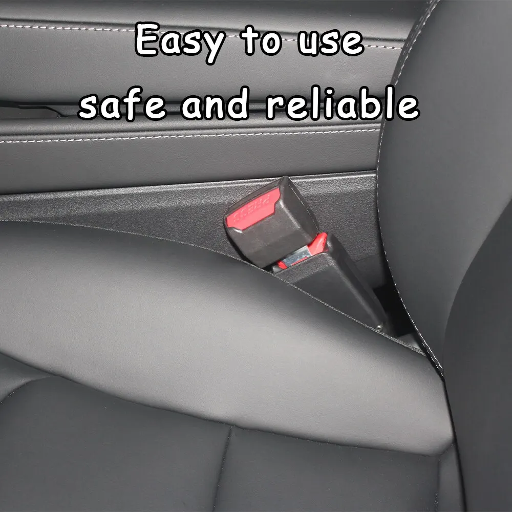 2 PCS Car Seat Belt Clip Extender Safety Seatbelt Lock Buckle Plug Thick Insert Socket Extender Safety Buckle