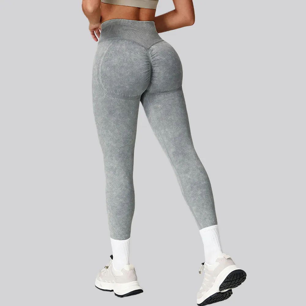 السراويل الرياضية مع مثير سلس رفع الأرداف السراويل الرياضية الضيقة المرأة عالية الخصر مرونة اللياقة البدنية الجري اليوغا طماق