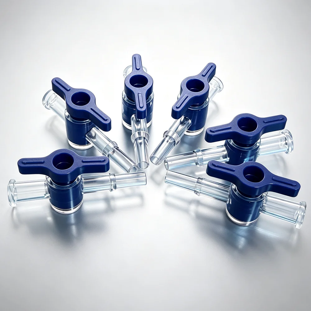 10PCS Free Shipping Plastic SPE Luer Stopcock Valve For Lab