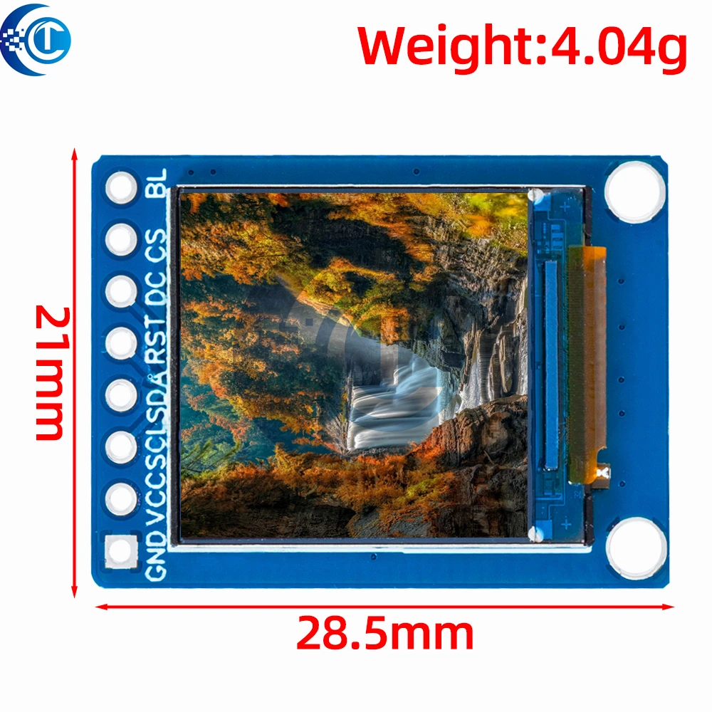 0.85 Inch 0.85" Color TFT Display Module HD IPS LCD LED Screen 128X128 SPI Interface  GC9107 Controller For Arduino