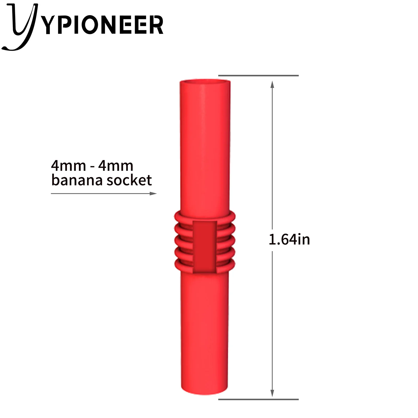 YPioneer P7023 Insulated 4mm Banana Female to Female Jack Socket Connector Adapter Coupler