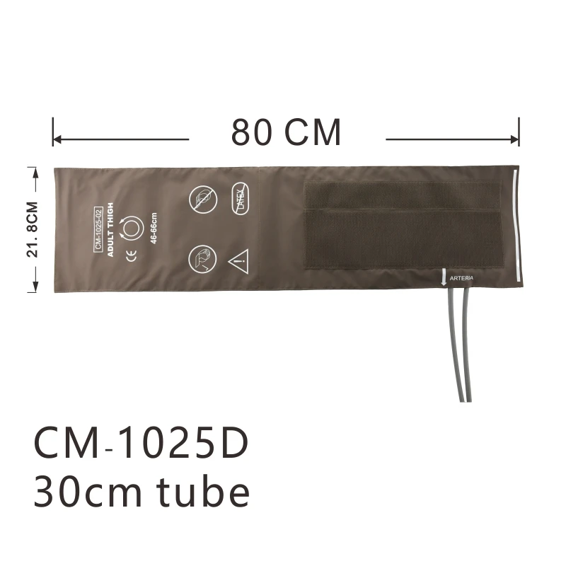 Tensiomètre numérique à double tube pour adulte, brassard tonomcirculation, sphygmomanomètre, BP mètre, cuisse 46-66cm, toxique, plus de graisse FF