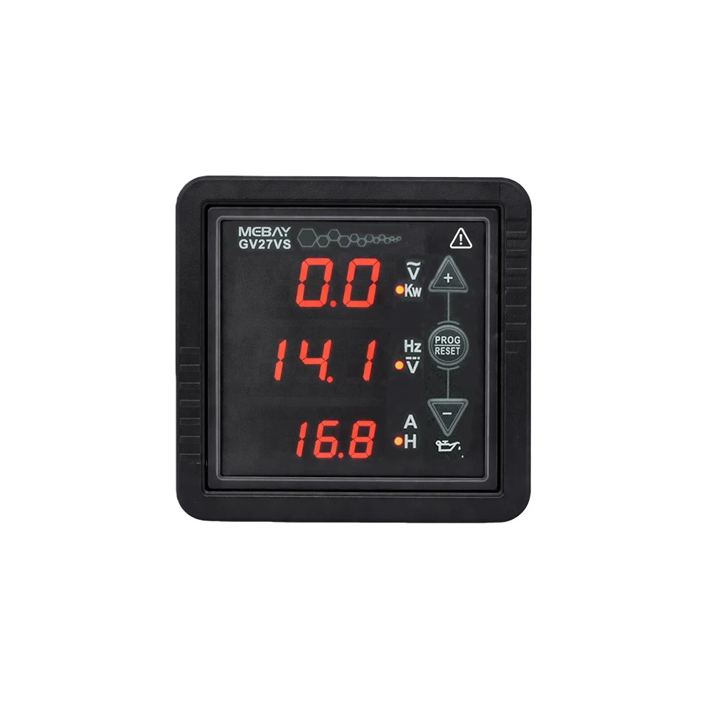 For Mebay GV27VS Generator Digital Meter Voltage Frequency Display Instrument With Over Power Alarm Protection Function