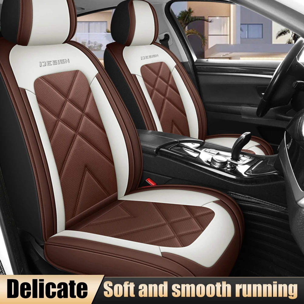 

5D Automobiles Seat Covers PU Leather Seat Cushion Universal Car Chair Protector Mat For Sedan SUV Car Interior Accessories