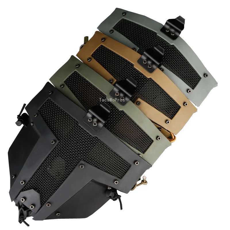 Тактическая пейнтбольная маска, защитная сетка из низкоуглеродистой стали, страйкбольные полнолицевые маски CS, охотничья маска, совместимая с FAST Helmet Тактическая пейнтбольная маска, защитная сетка из низкоуглеродистой стали, страйкбольные полнолицевые маски CS, охотничья маска, совместимая с FAST Helmet