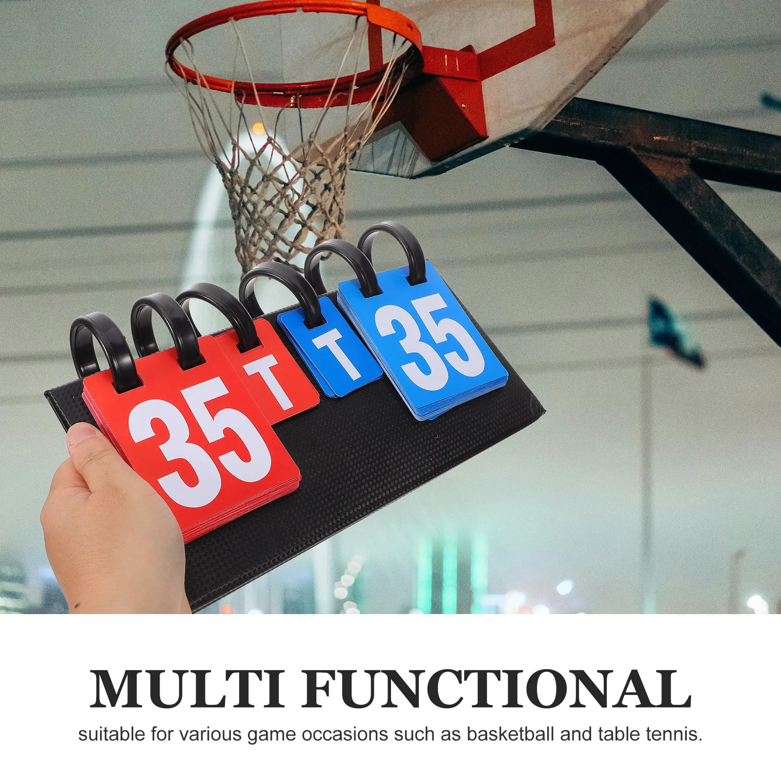 농구 점수판 휴대용 PVC 플립 점수판 야외 다기능 스포츠 점수 기록기 및 점수 플리퍼