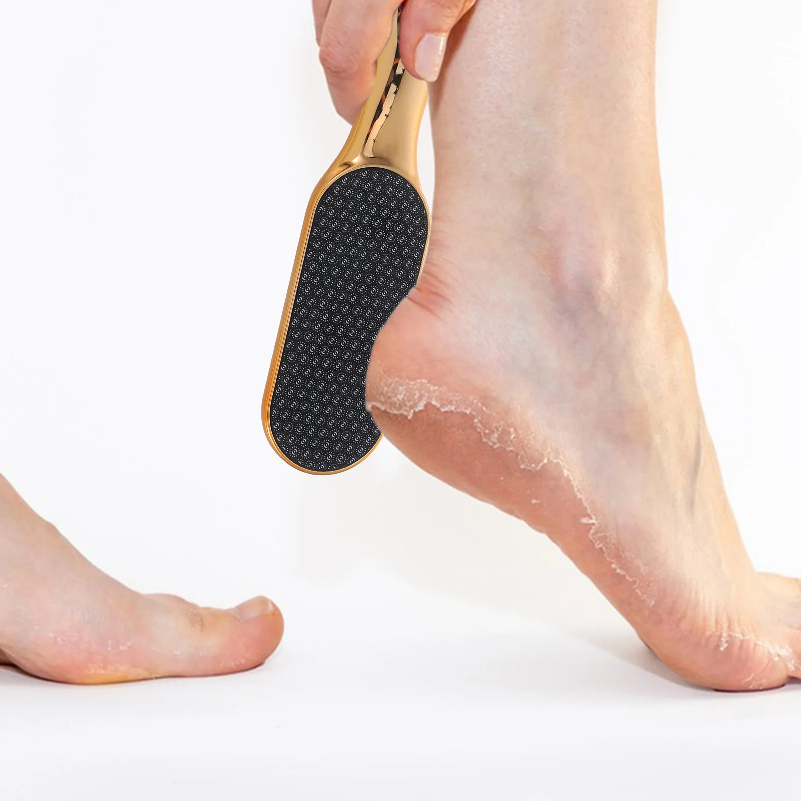 

Стеклянная пилка для ног, эргономичная ручка, средство для удаления омертвевшей кожи, отшелушивающая пилка для педикюра, домашний салон, ручной триммер для ног, инструмент
