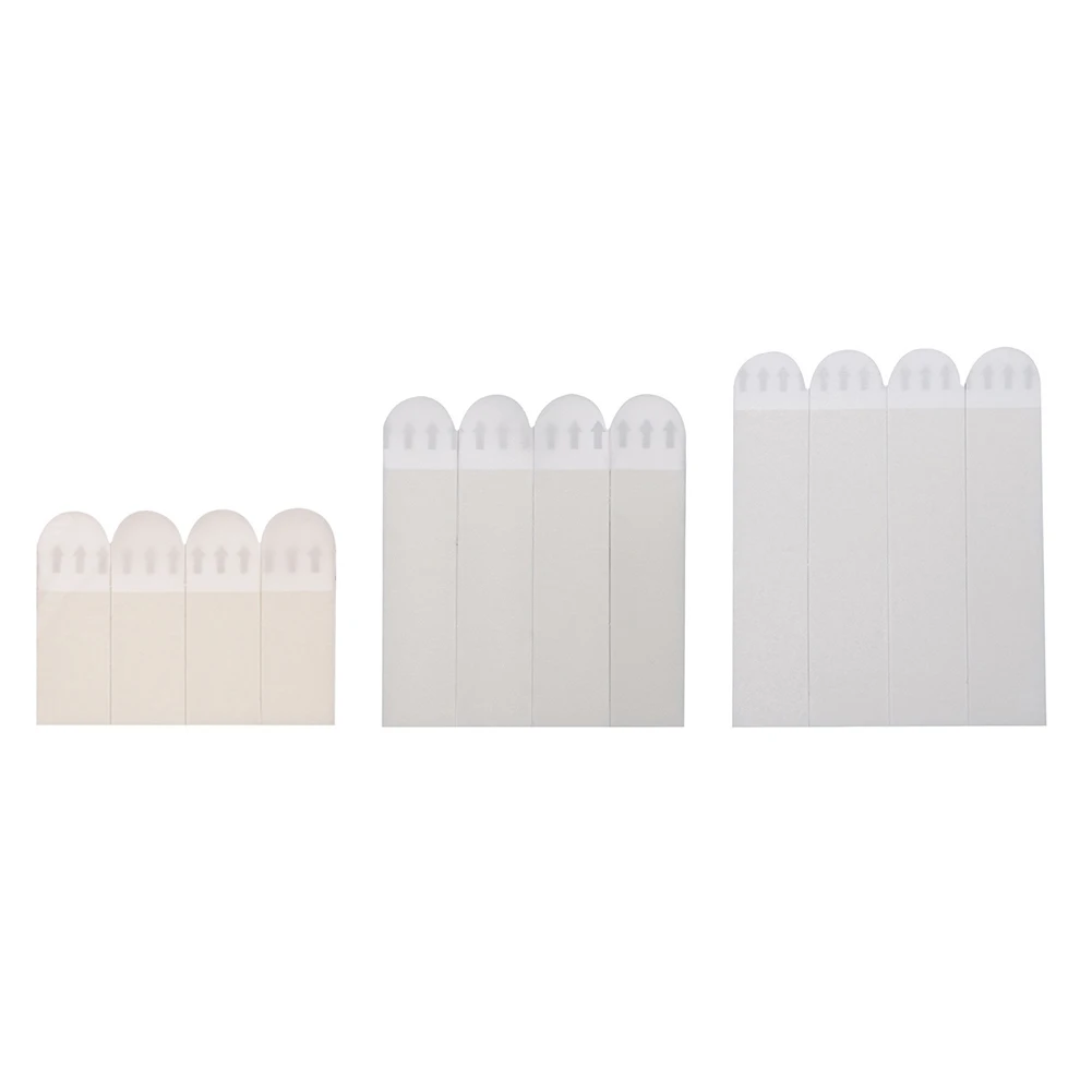 12 Pairs Photo Frame Stickers Damage Free Double Side Hook Loop Mounting Tape Various Sized Wall Hangers Strips for Home Decor