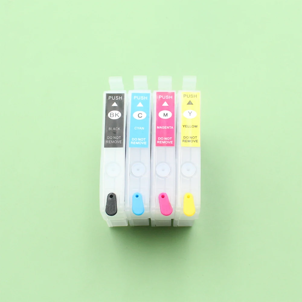 For HK KOREA 4Colors T03C T03D Refillable Ink Cartridge with one time chip For Epson WorkForce WF-2861 WF2861 WF 2861 Printers