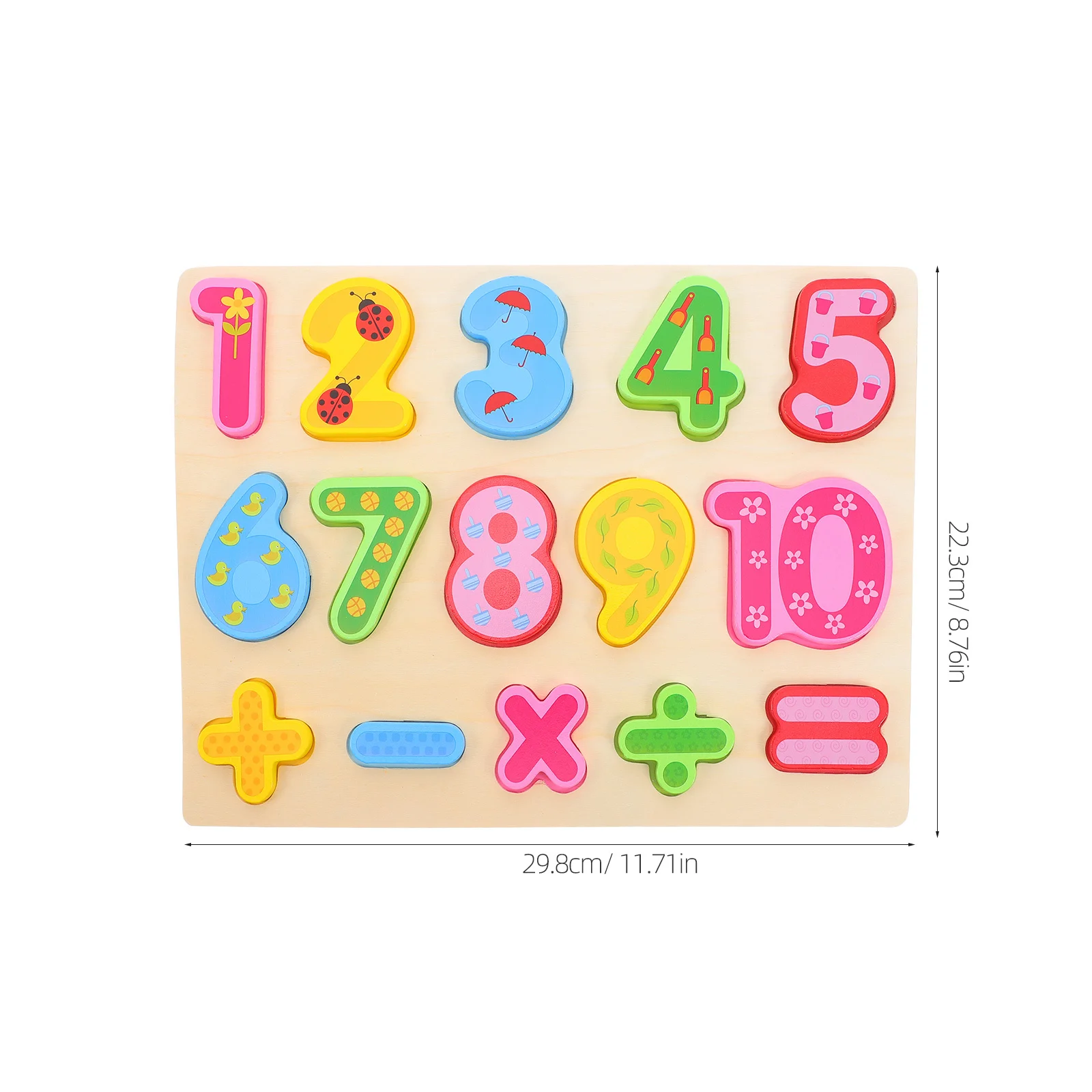 3Pcs Wooden Alphabet Number Shape Puzzles Montessori Early Education Math Learning Games Preschool Toddlers Gift