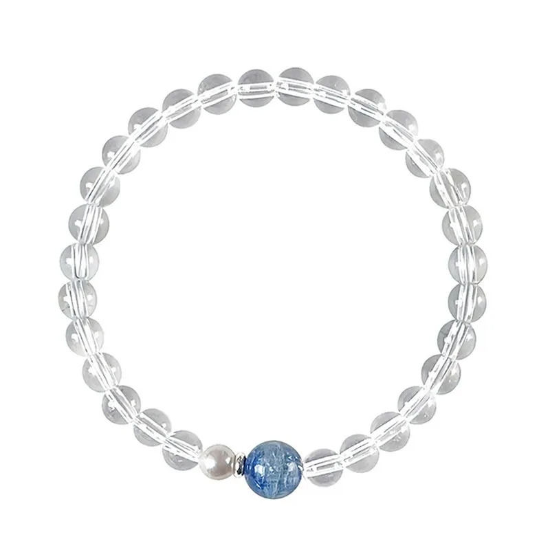 

Blue Kyanite Bracelet for Women New Chinese Style Cat Eye Ice Cool Niche Garnet Bracelet Jewelry Gifts