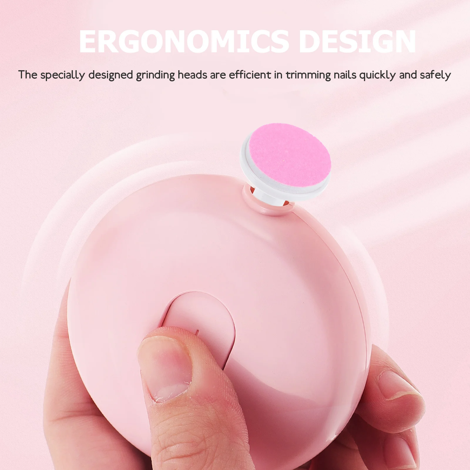 

12Pcs Wear Resistant Electric Nail Replacement Heads for Adult Electric Nail Grinder Trimmer File Quick Safe Use