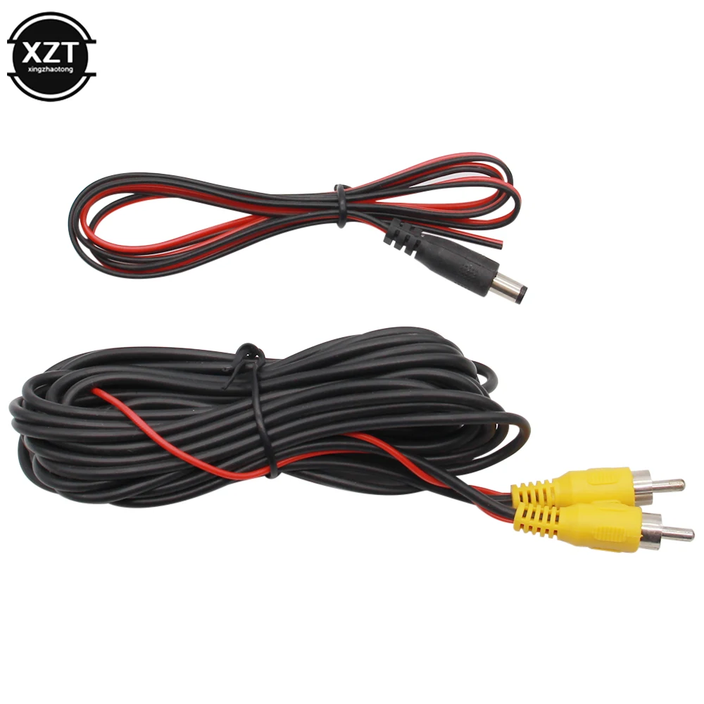 Reverse Camera Video Cable for Car Rear View Parking Universal 6M Wire Match with Multimedia Monitor with Power Cable