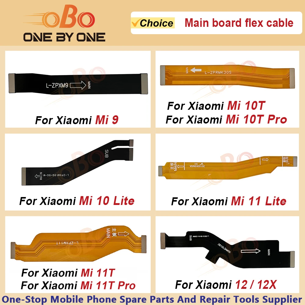 Motherboard Main Board Connector Flex Cable For Xiaomi MI 10 11 Lite 9 9T 10T 11T 12T Pro 12 12X Main Flex Repair Parts (1Pc)