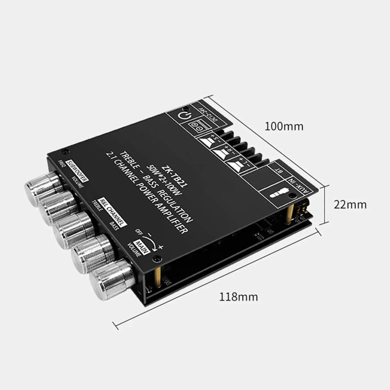 50W+50W+100W Power Amplifier Board Module 2.1 for DIY Audio Speakers