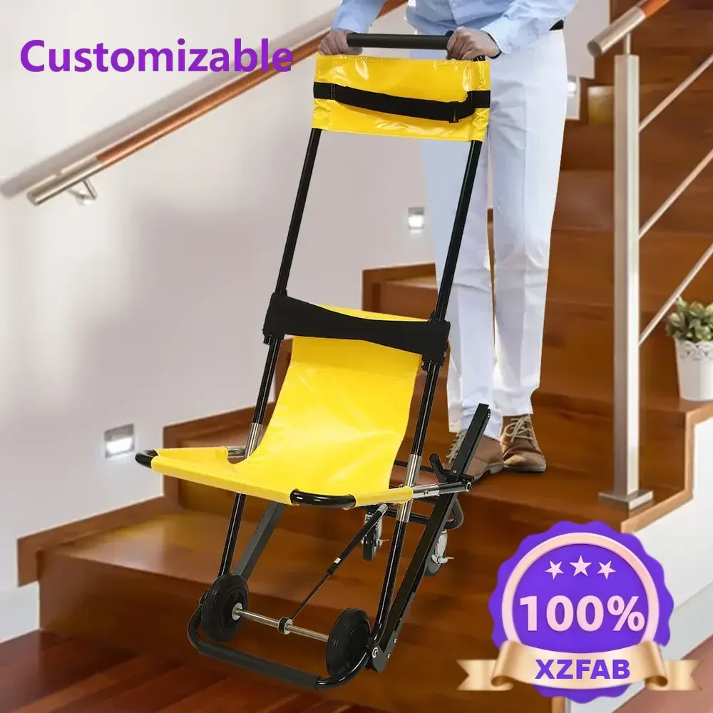 Factory Direct 2026 Top Rated​​Portable Folding Stair Climbing Chair  Lightweight Steering Directional Wheels Easy Move for Emer