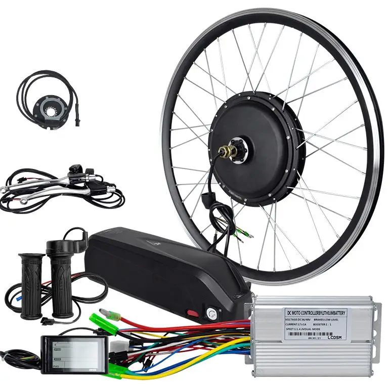 Vendita di fabbrica Kit di conversione bici elettrica 350W 500W 1000W Kit di conversione Ebike per bicicletta elettrica da 20-29 pollici