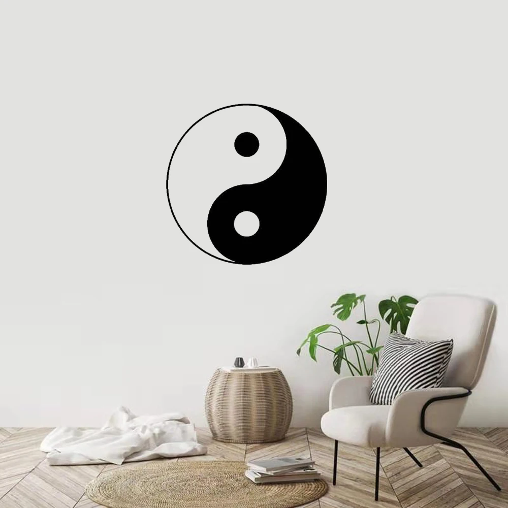 Wall stickers Chinese traditional pattern Tai Chi Yin Yang fish personality creative decoration PVC wall stickers