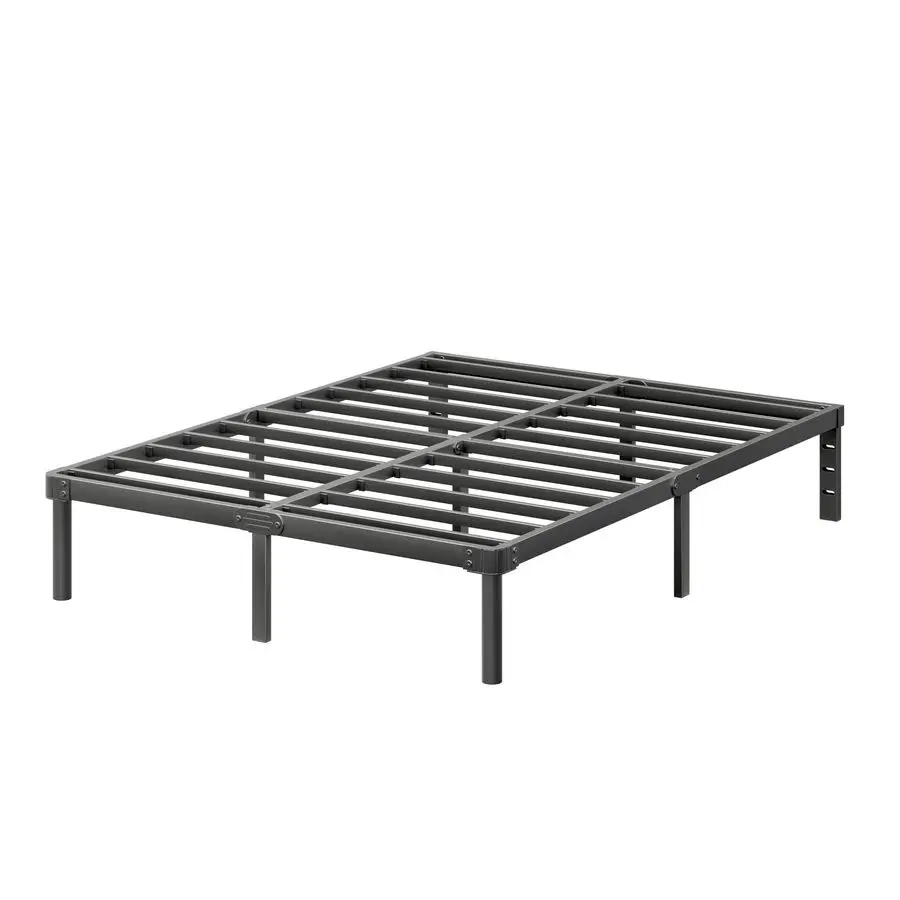 

ZIYOO 14 Inch King Size Metal Platform Bed Frame with HeavyDuty Steel Slat Support, No Box Spring Needed, Under Bed Storage Spa
