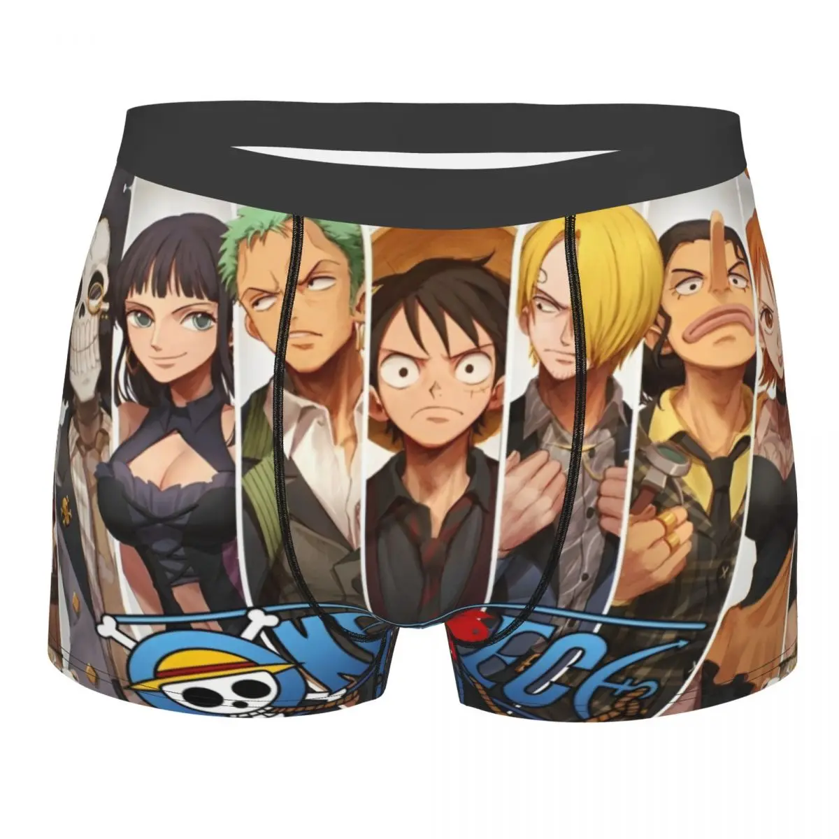 Novelty Boxer Luffy One Piece Shorts Panties Men's Underwear Breathable Underpants for Male S-XXL