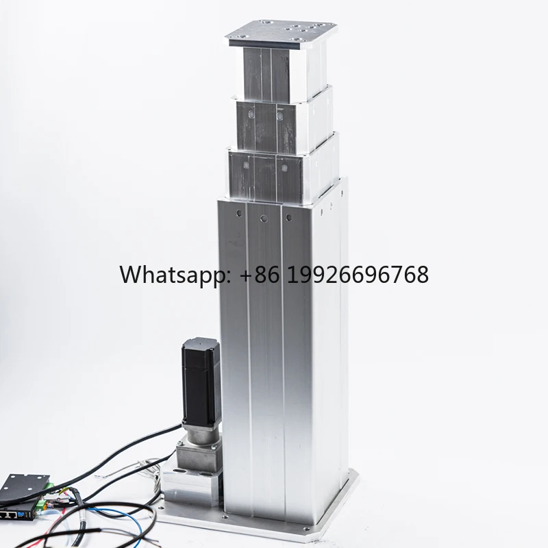 

PrimoPal 4Stages Servo Lift Column 2000N 300mm/s Linear Actuator Control System Electric Lifting Column for Palletizing Robot