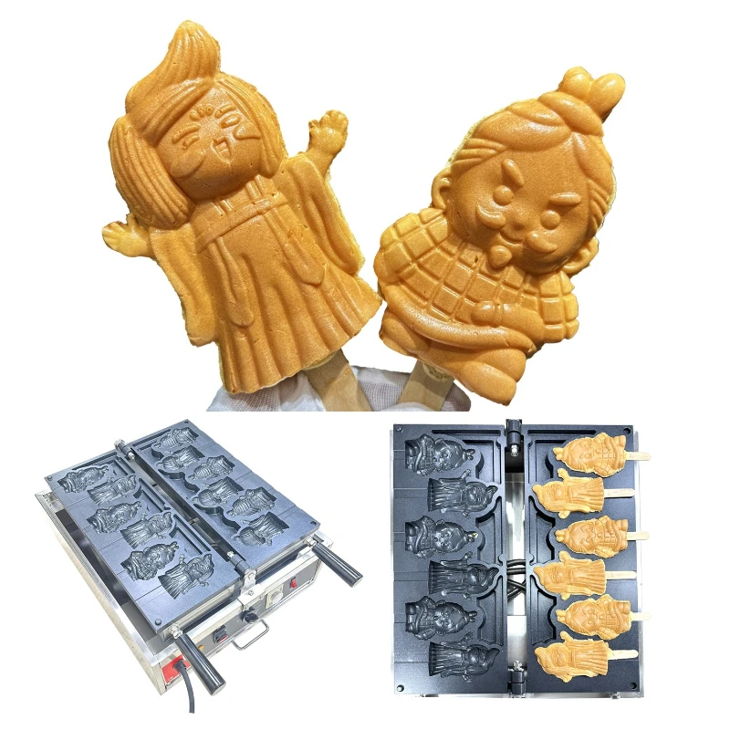 

Product Features Snacks Electric Heating Terracotta Warriors and Horses Concubine Shape Egg Machine Waffle Machine