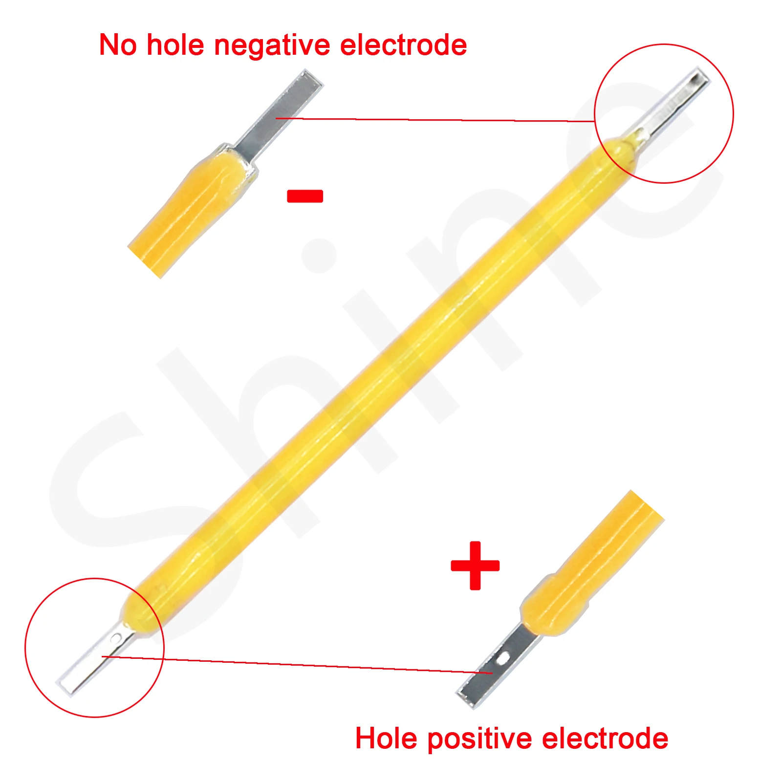 Cob-フィラメントランプ,10個,18.8mm, 29mm, 38mm, 54mm, 68mm, 3v, 12v, 57v, 80v,ダイオード