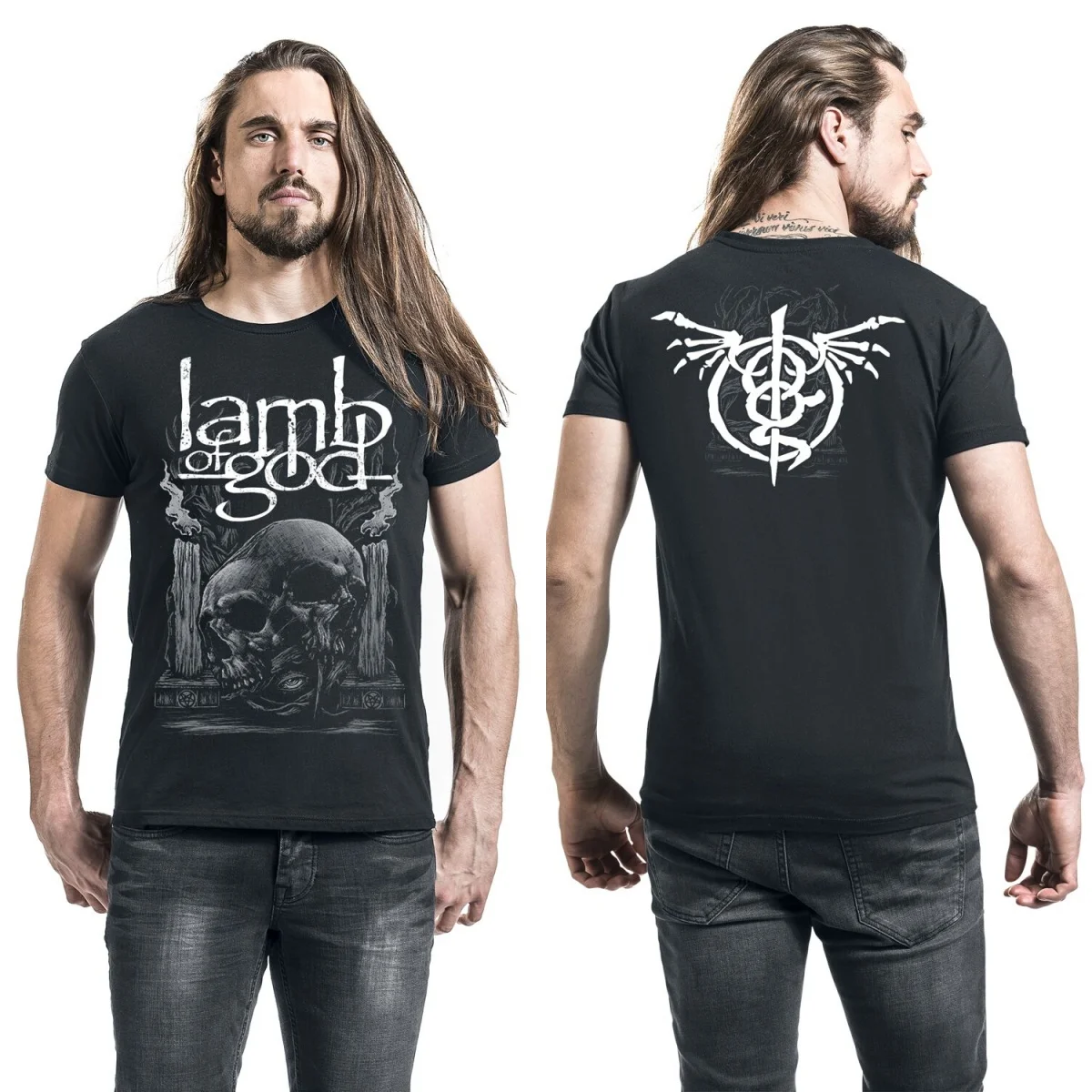Lamb of God Grafik-Baumwoll-T-Shirt, Unisex, Sommer, kurzärmelig, modisches Marken-T-Shirt, luxuriöses, lässiges Vintage-T-Shirt – Detail 2