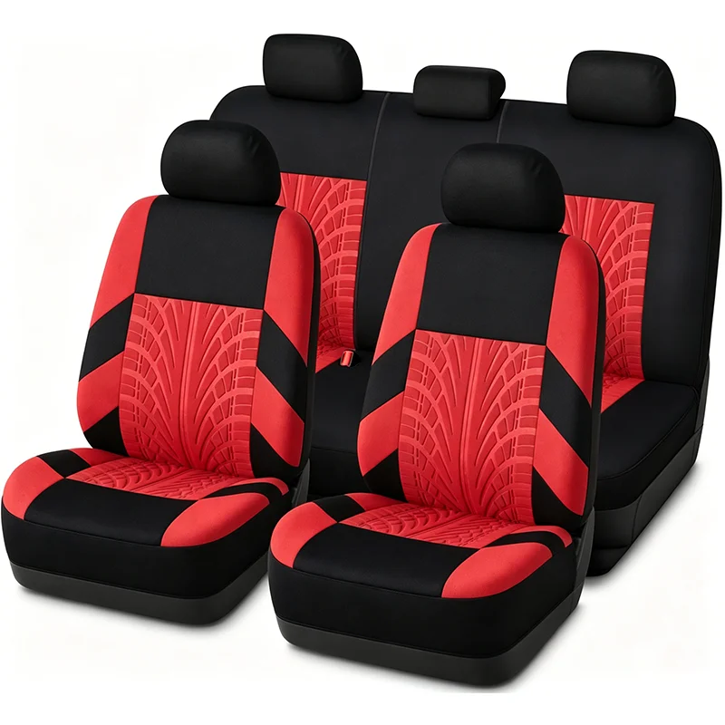 Car Seat Covers Set Polyester Fabric Universal Fits Most Cars Covers Car Seat Protector For Nissan Teana For Renault Kadjar F3