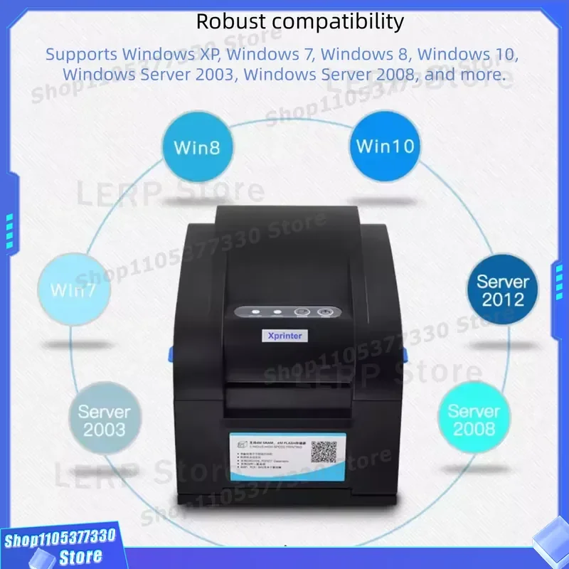 XP-358BM Thermal Barcode Label Printer 80mm USB Serial Ethernet Compact Design for Milk Tea Shop Receipt Printing Affordable